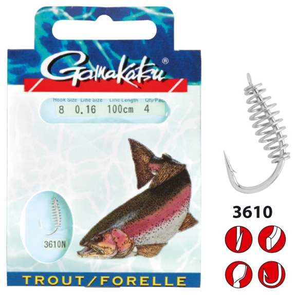 Gamakatsu BKD-3610N Forelle Spirale 100cm Gamakatsu BKD-3610N Forelle Spirale 100cm
