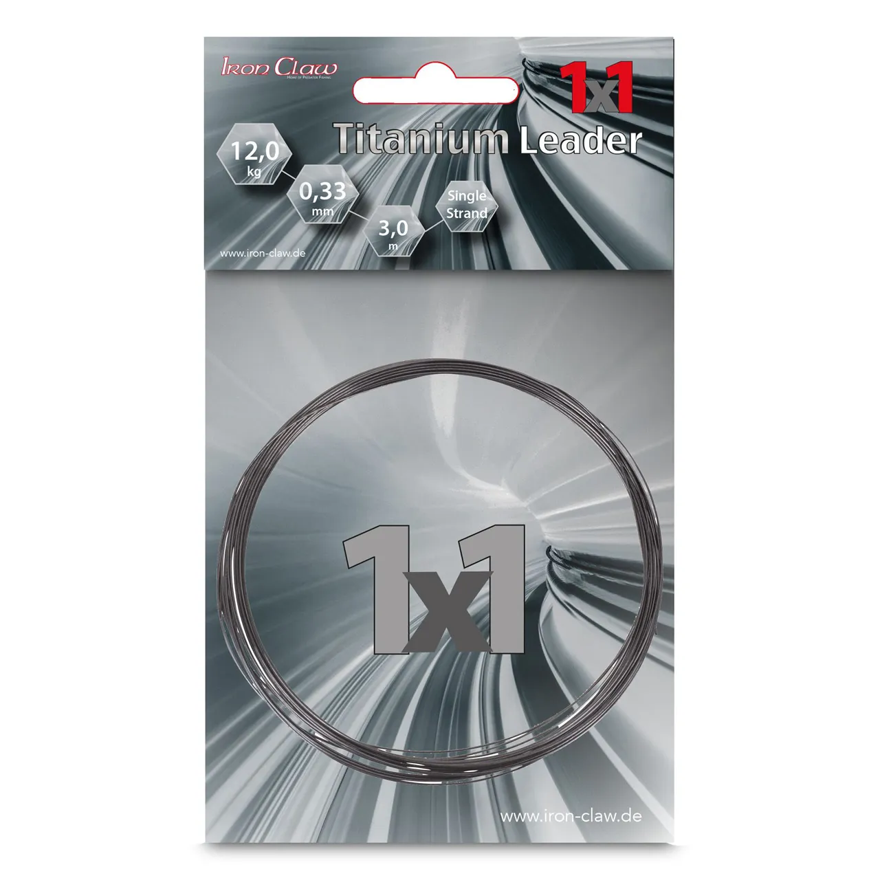 8014812.webp Iron Claw 1x1 Titanium Leader 3m
