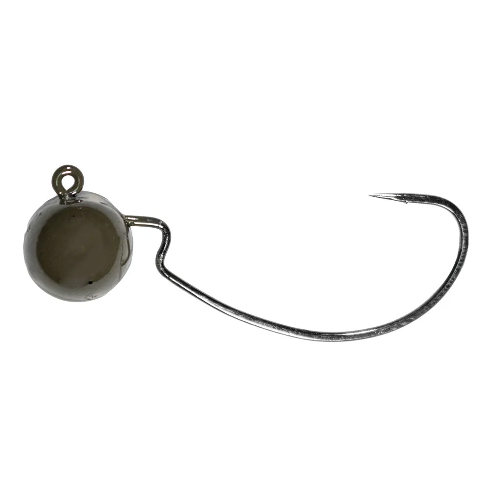 LMAB Tungsten Offset Jig Green Pumpkin LMAB Tungsten Offset Jig Green Pumpkin