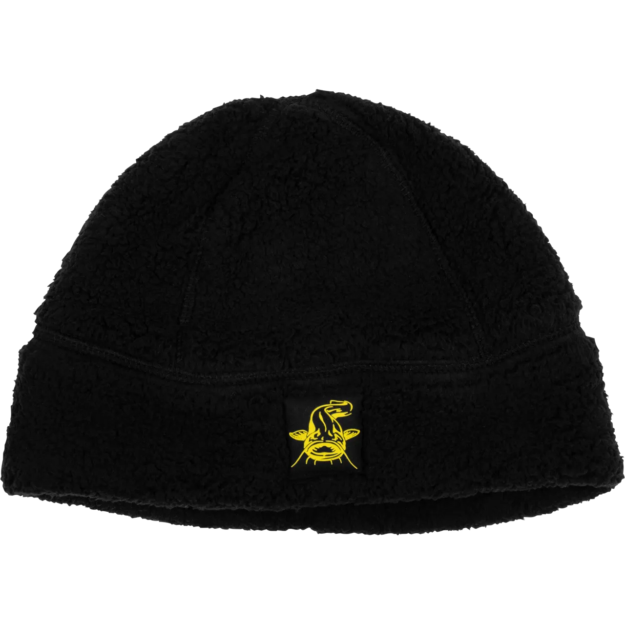 Black Cat Fleece Beanie Mütze