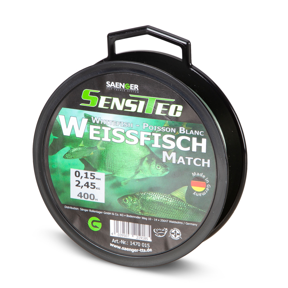 Sensitec Match Weißfisch limpid green 400m