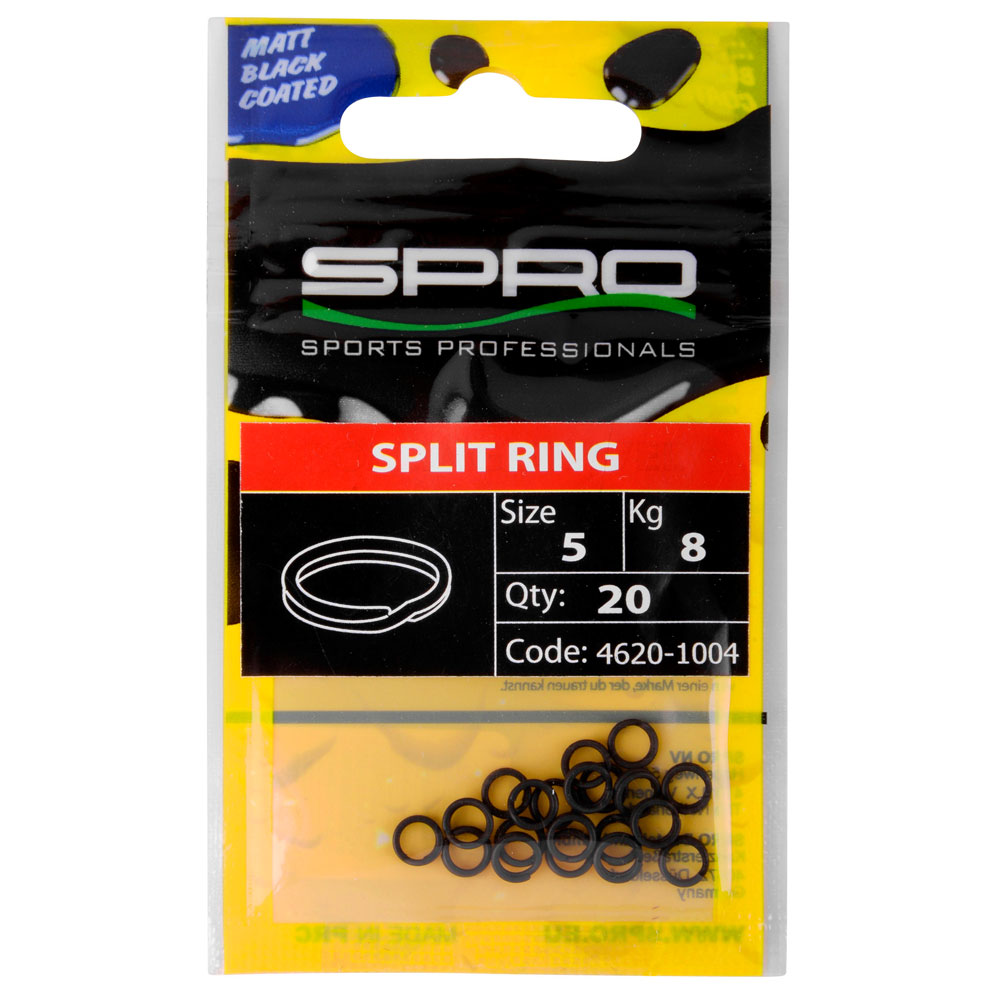 Spro Matte Black Split Ring Spro Matte Black Split Ring