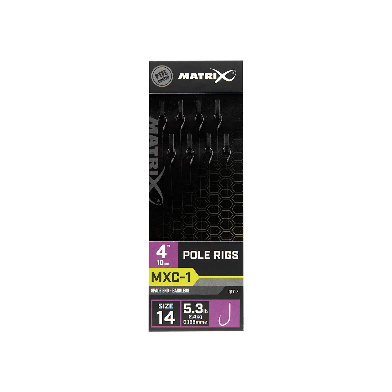 Matrix MXC-1 Size Barbless 10cm Pole Rig