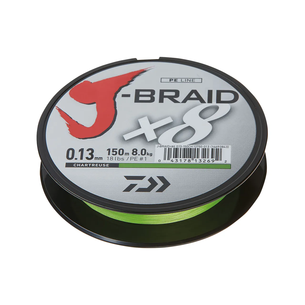 DAIWA J-Braid X8 chartreuse|0.28mm|26.50kg|150m