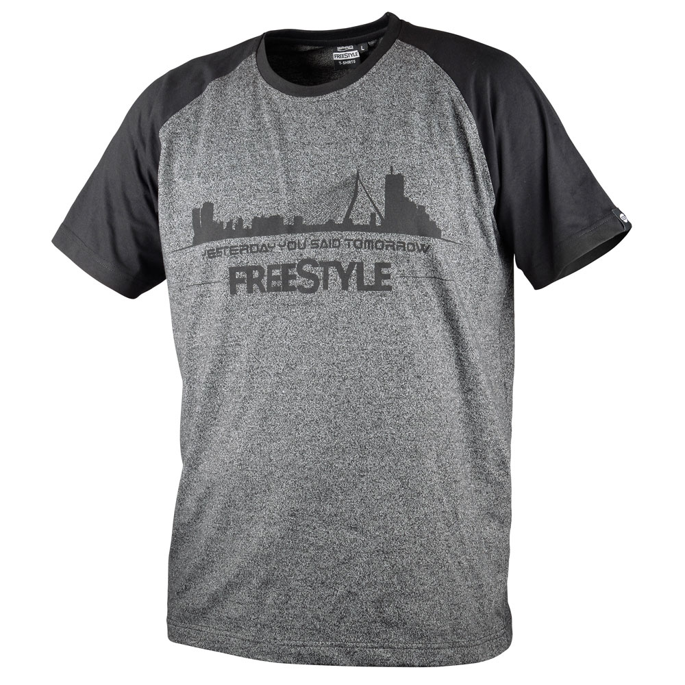 Freestyle T-Shirt Grey x Black Freestyle T-Shirt Grey x Black