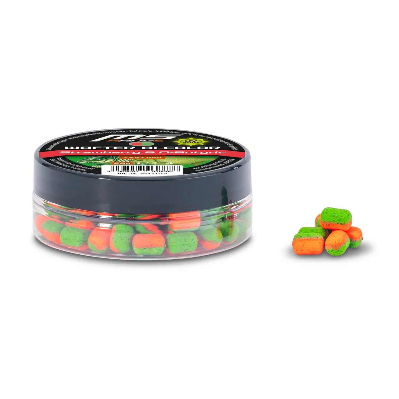 MS Range Wafter Bi-Color Dumbells 7 x 10mm Strawberry & N-Butyric MS Range Wafter Bi-Color Dumbells 7 x 10mm Strawberry & N-Butyric