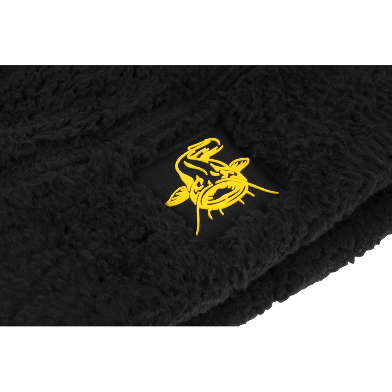 Black Cat Fleece Beanie Mütze