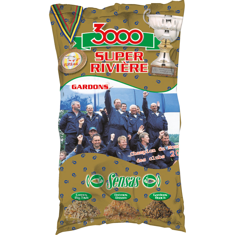 Sensas 3000 Super Riviere (Fluß) Plötzen 1kg Sensas 3000 Super Riviere (Fluß) Plötzen 1kg