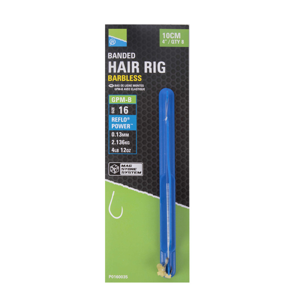 Preston GPM-B Banded Hair Rigs - 4"/10 cm Preston GPM-B Banded Hair Rigs - 4"/10 cm