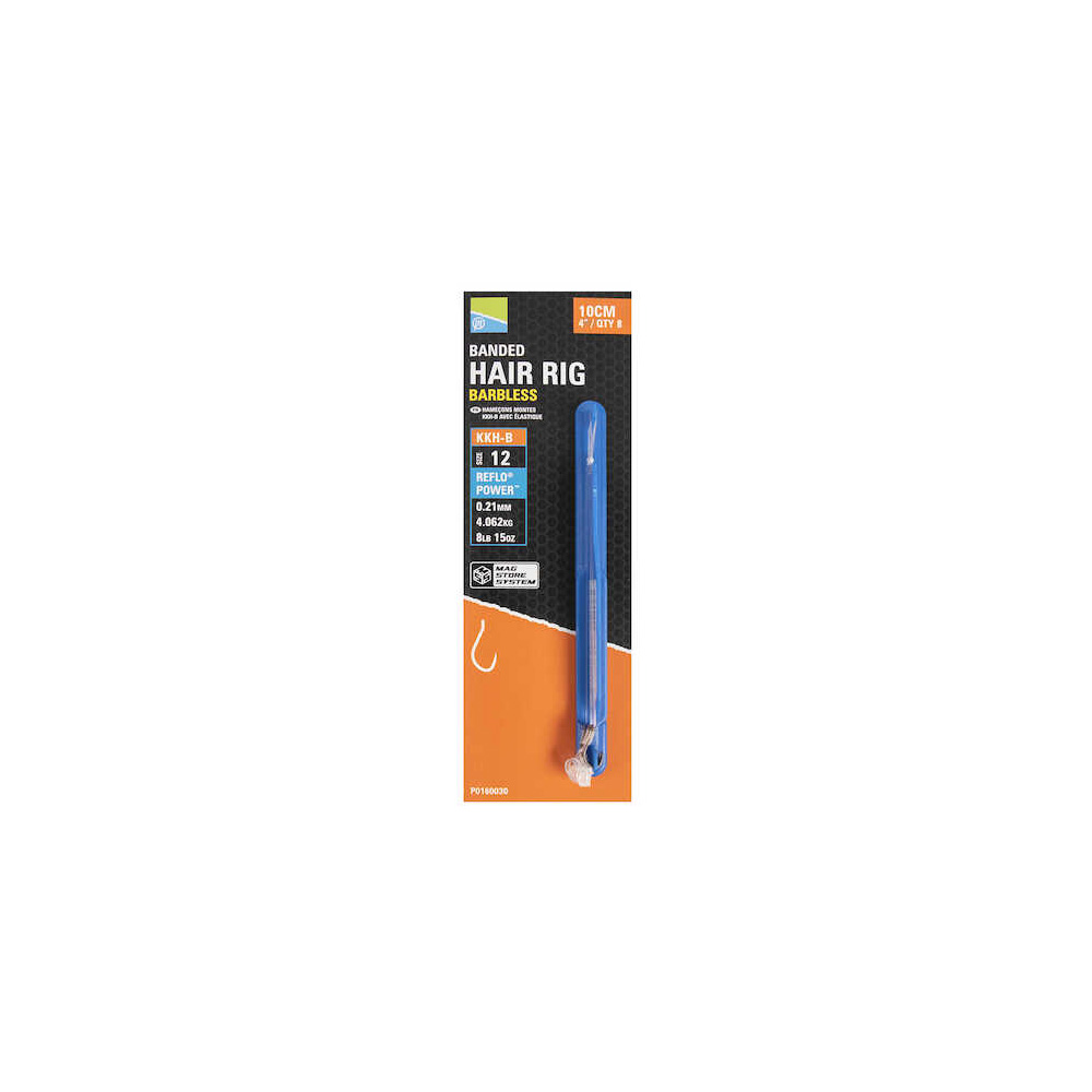 Preston KKH-B Banded Hair Rigs - 4"/10 cm Preston KKH-B Banded Hair Rigs - 4"/10 cm