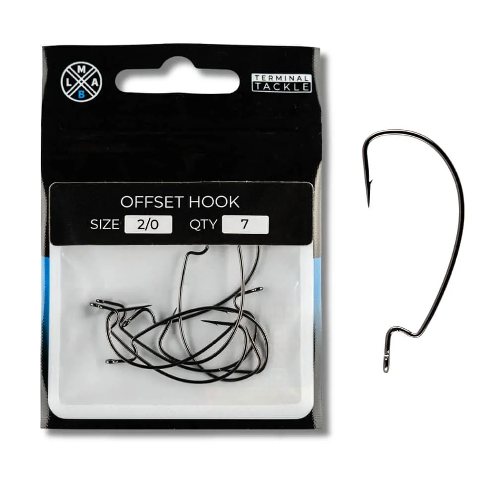 LMAB Offset Hook Verkaufsverpackung und Einzelhaken Größe 2/0