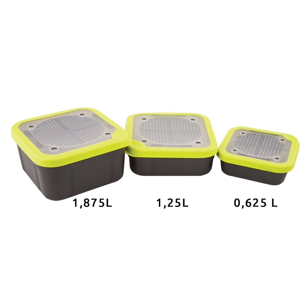 Matrix Bait Boxes Grey/Lime Matrix Bait Boxes Grey/Lime