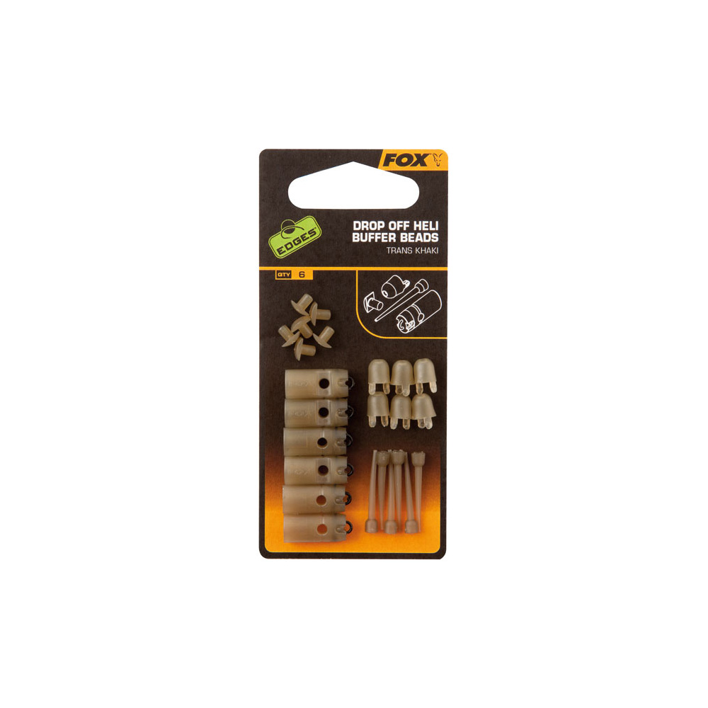 Fox EDGES™ Drop Off Heli Buffer Beads Fox EDGES™ Drop Off Heli Buffer Beads