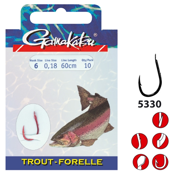 Gamakatsu Haken BKS-5330R Forelle 60cm Gamakatsu Haken BKS-5330R Forelle 60cm