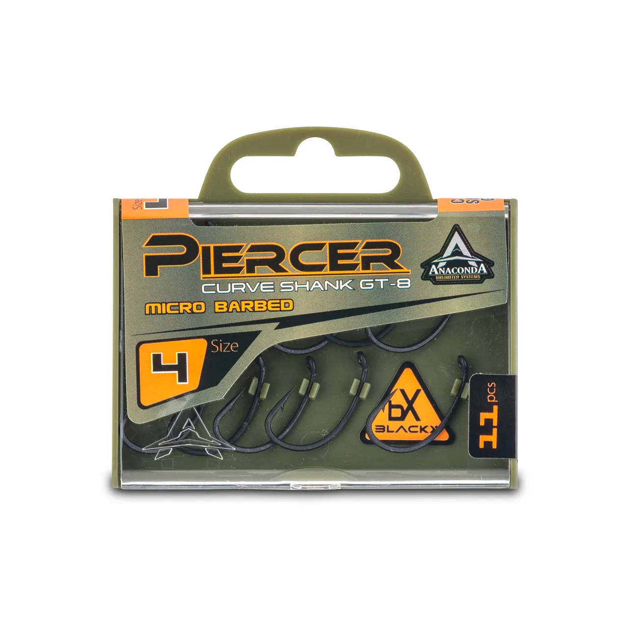 Anaconda Piercer Curve Shank GT-8 MicroBarb