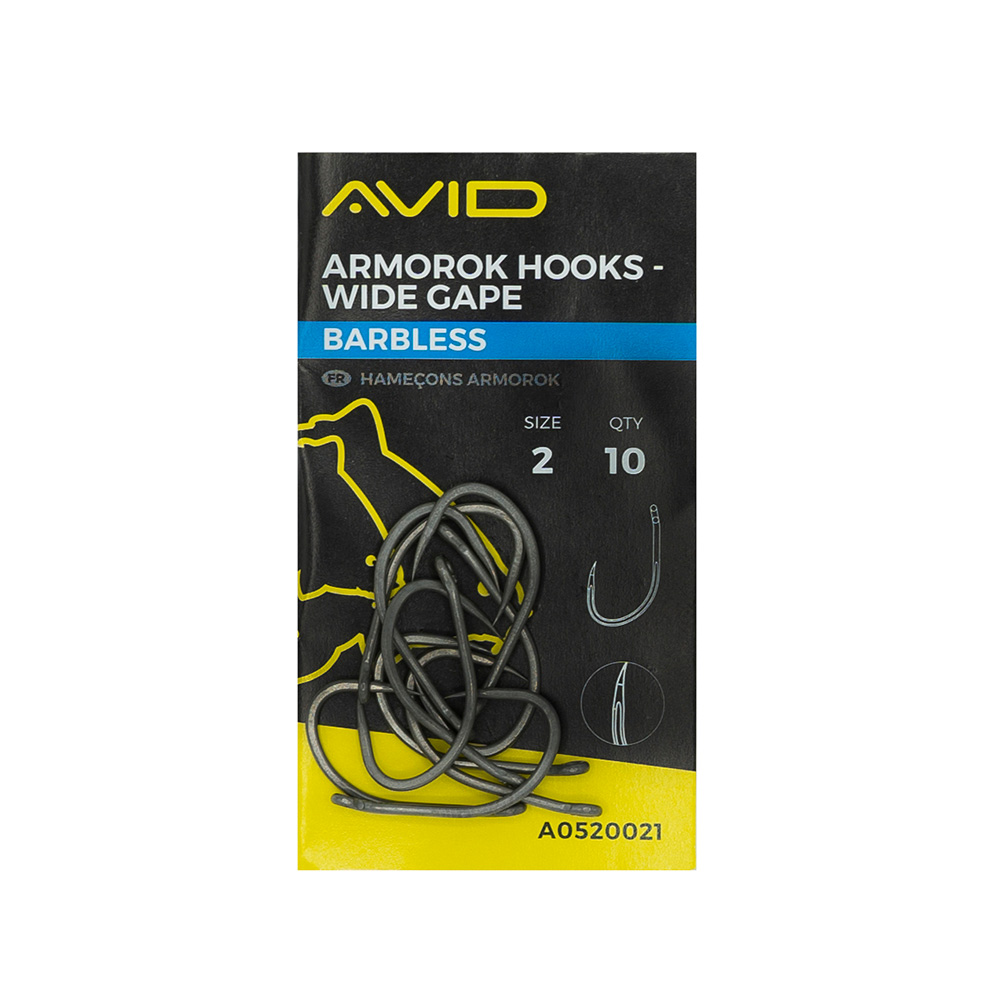 Avid Armorok Hooks- Wide Gape Barbless Avid Armorok Hooks- Wide Gape Barbless