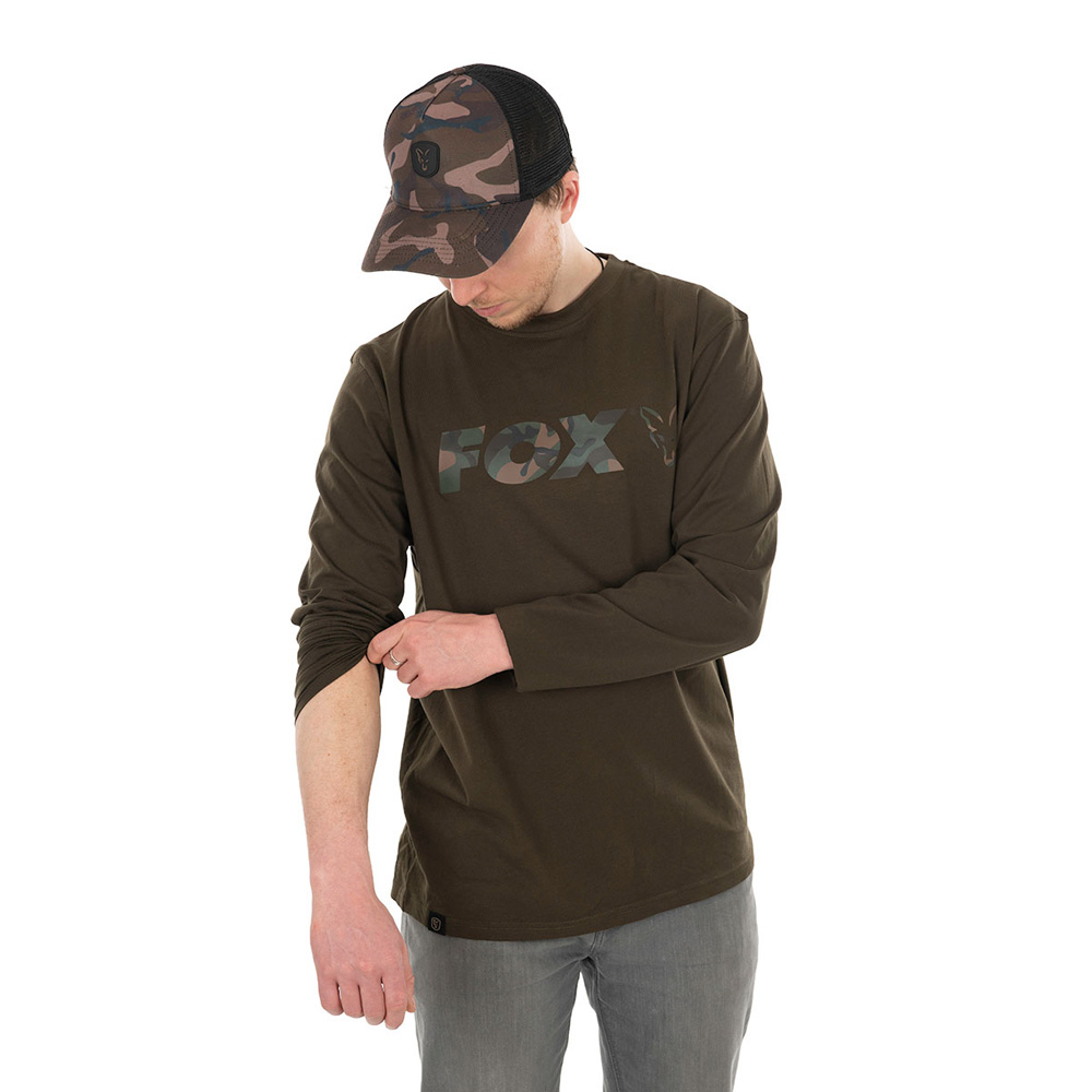 Fox Long Sleeve Khaki/Camo T-Shirt Fox Long Sleeve Khaki/Camo T-Shirt