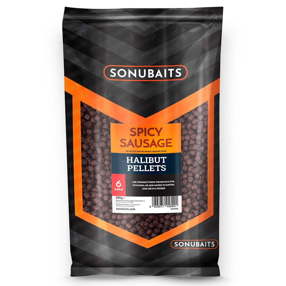 Sonubaits Spicy Sausage Halibut Pelltets 900g