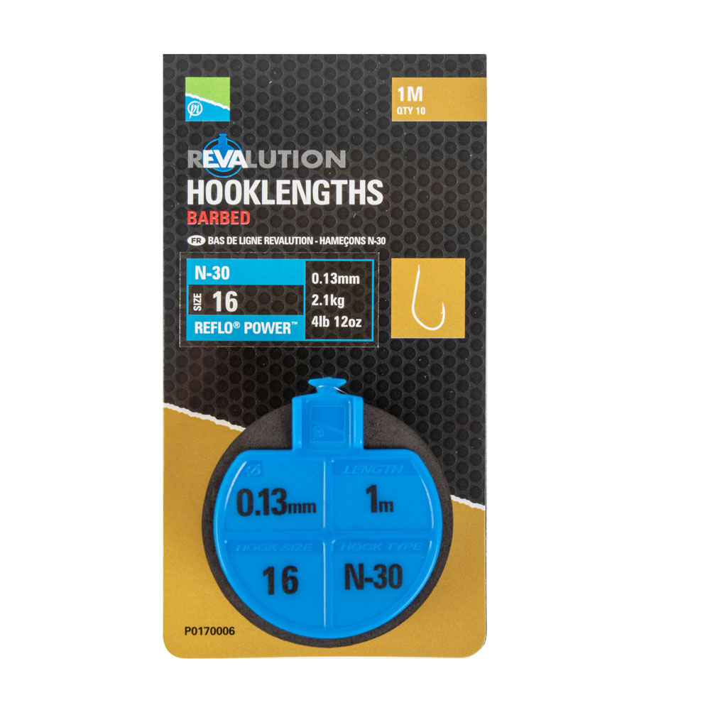 Preston Revalution Hooklengths - N30 Preston Revalution Hooklengths - N30