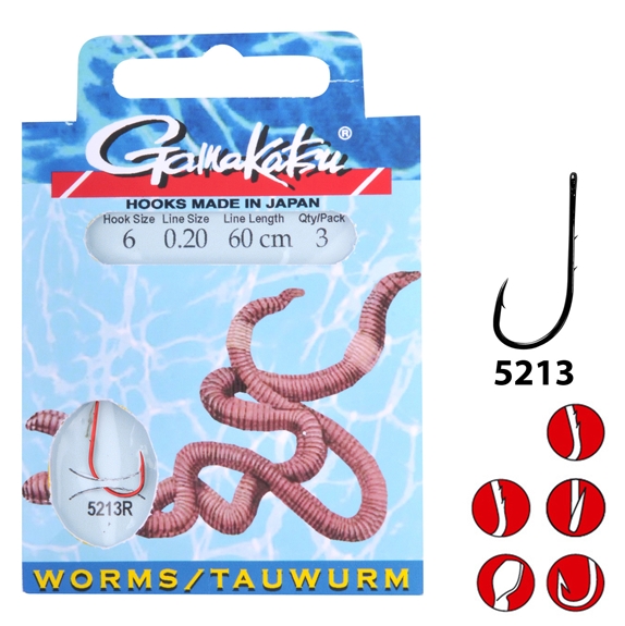 Gamakatsu BKD-5213R Wurm 60cm Braided Gamakatsu BKD-5213R Wurm 60cm Braided