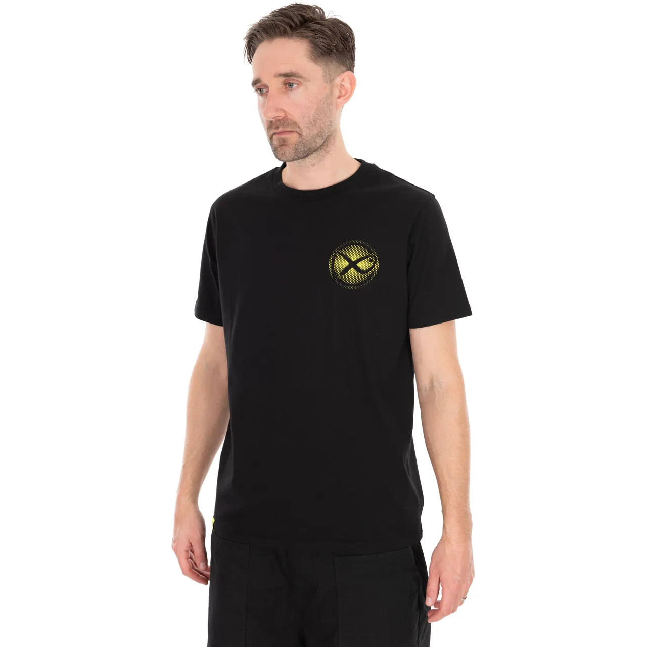 GPR475_LargeFadeLogoTShirtBlackLimeS-01_Main.webp Matrix Large Fade Logo T-Shirt - Black/Lime