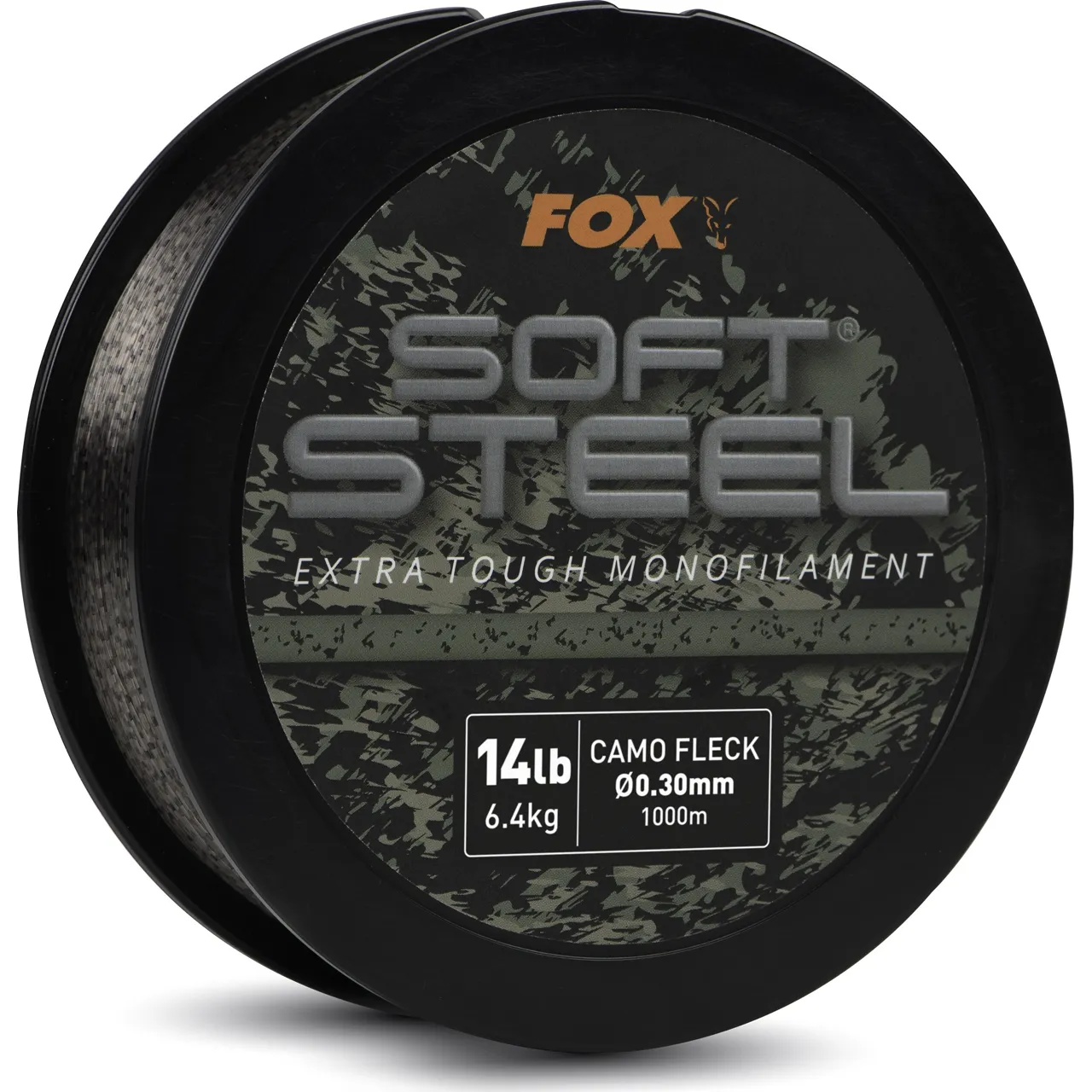 Fox Soft Steel Fleck Camo Mono Spule