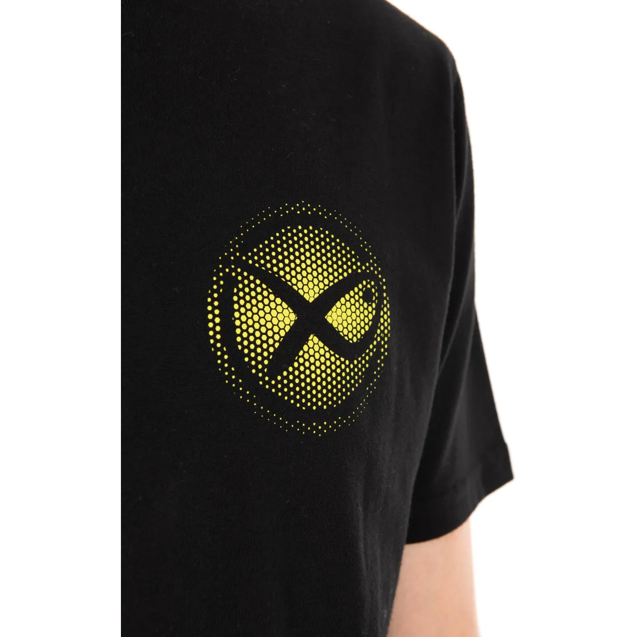 Matrix Large Fade Logo T-Shirt - Black/Lime