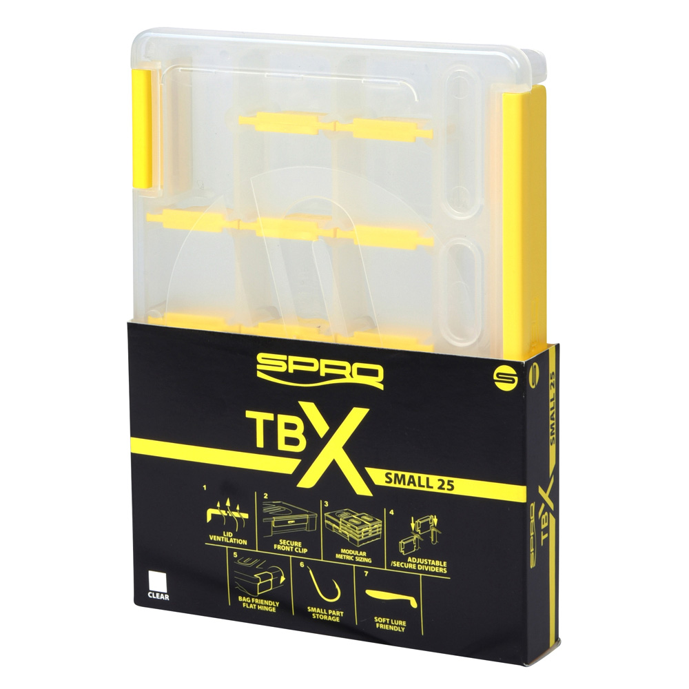 TBX Tackle Box S25 - 175 x 125 x 25mm hell transparent