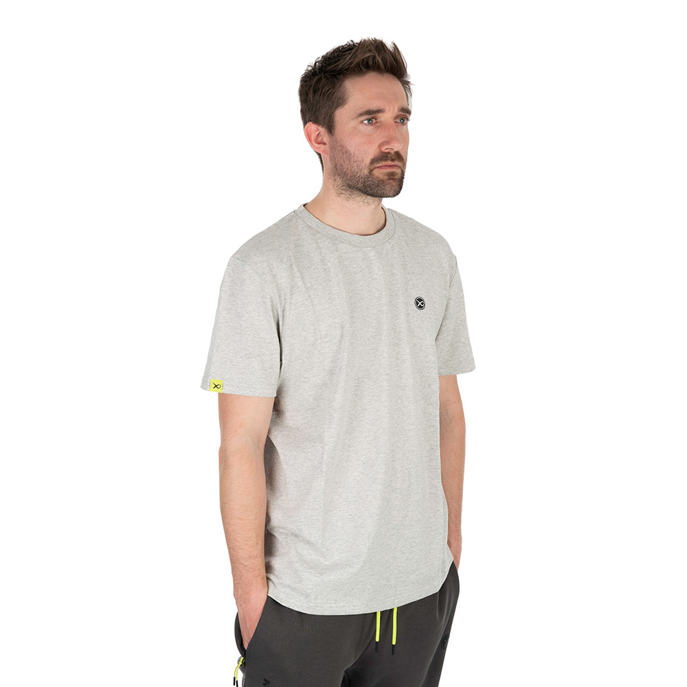Matrix Large Logo T-Shirt (Marl Grey / Lime)
