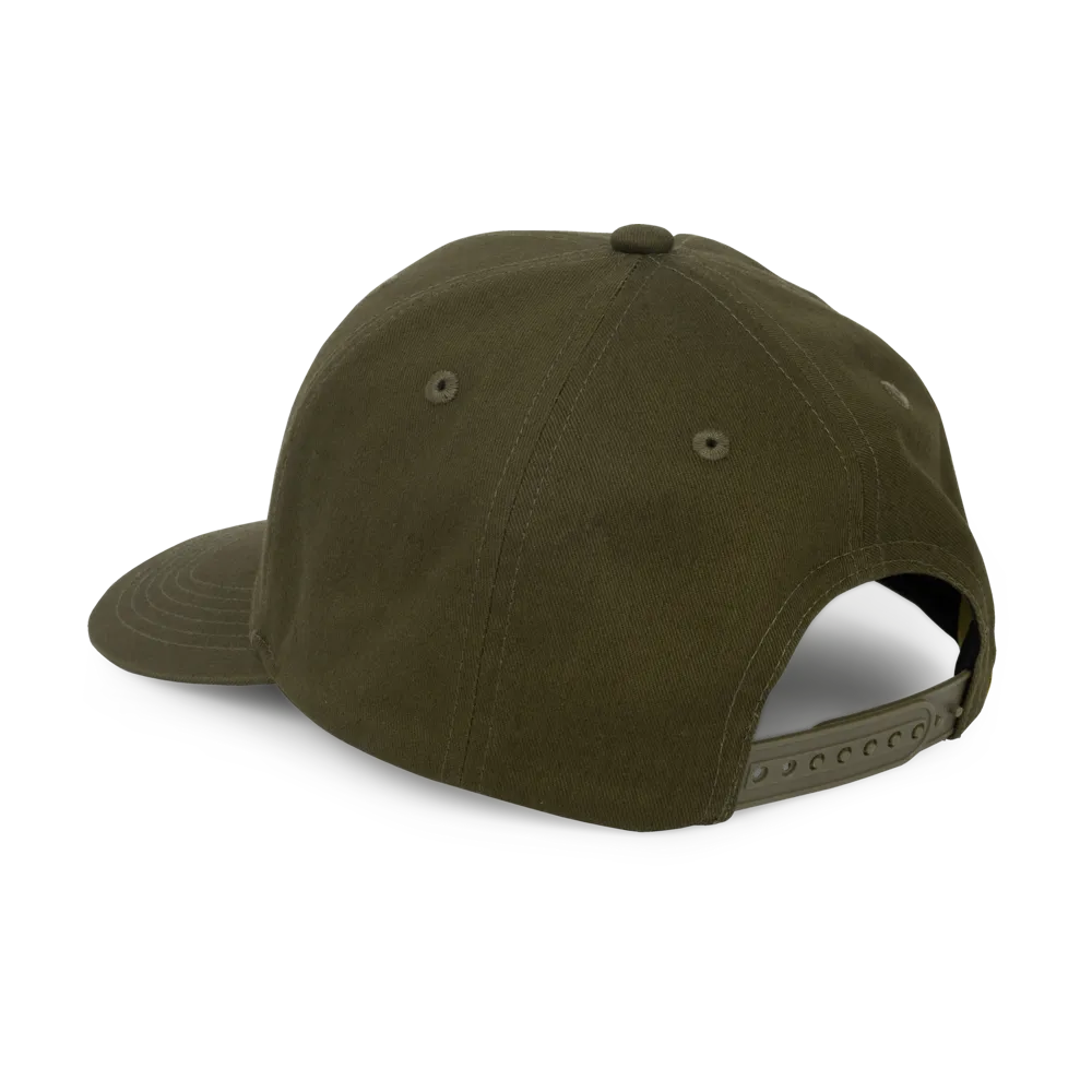 Black Cat Green Flat Peak Cap