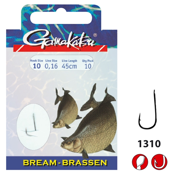 Gamakatsu Haken BKD-1310N Brassen 70cm Gamakatsu Haken BKD-1310N Brassen 70cm
