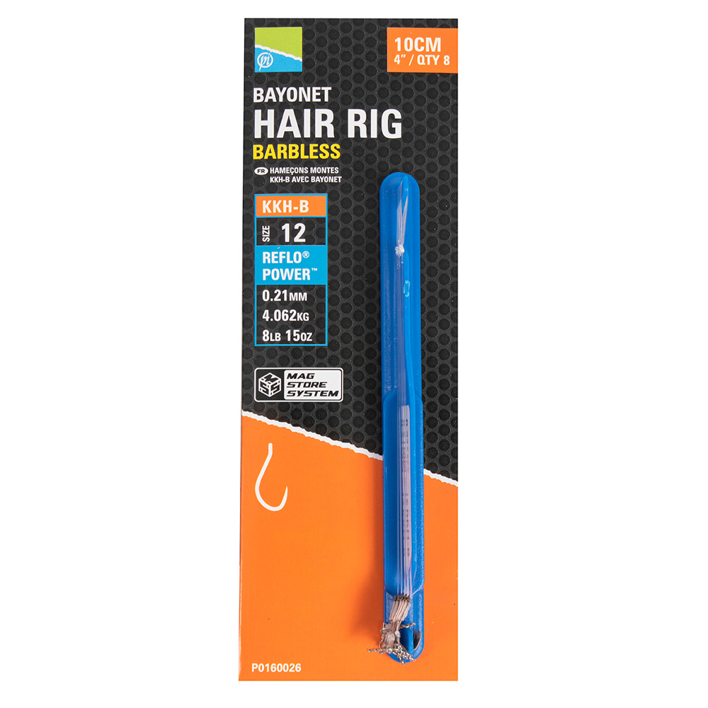 Preston KKH-B Bayonet Hair Rigs - 4"/10cm - KKH-B Preston KKH-B Bayonet Hair Rigs - 4"/10cm - KKH-B