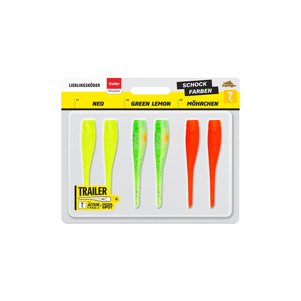 Lieblingsköder Trailer 7cm Schockfarben