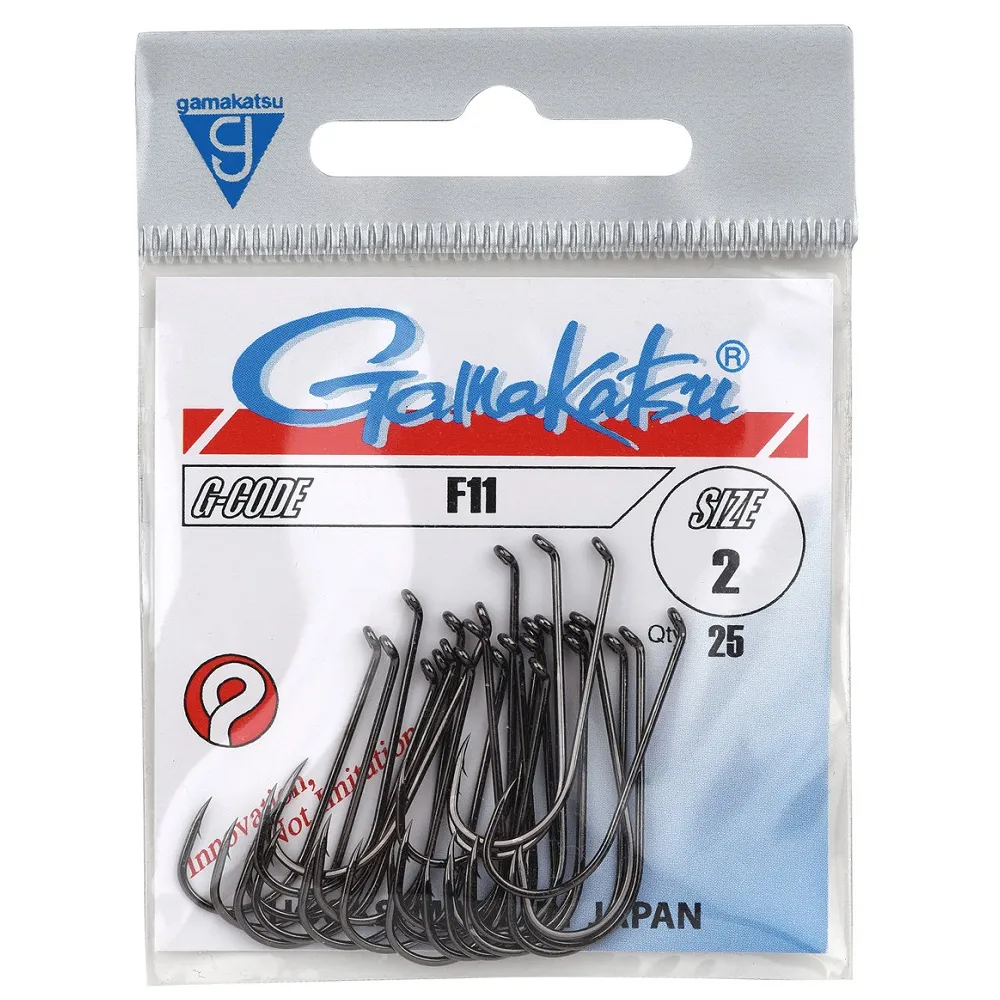 146639400-verpackung.webp Gamakatsu F11 New Label Hooks Black - Fliegenhaken