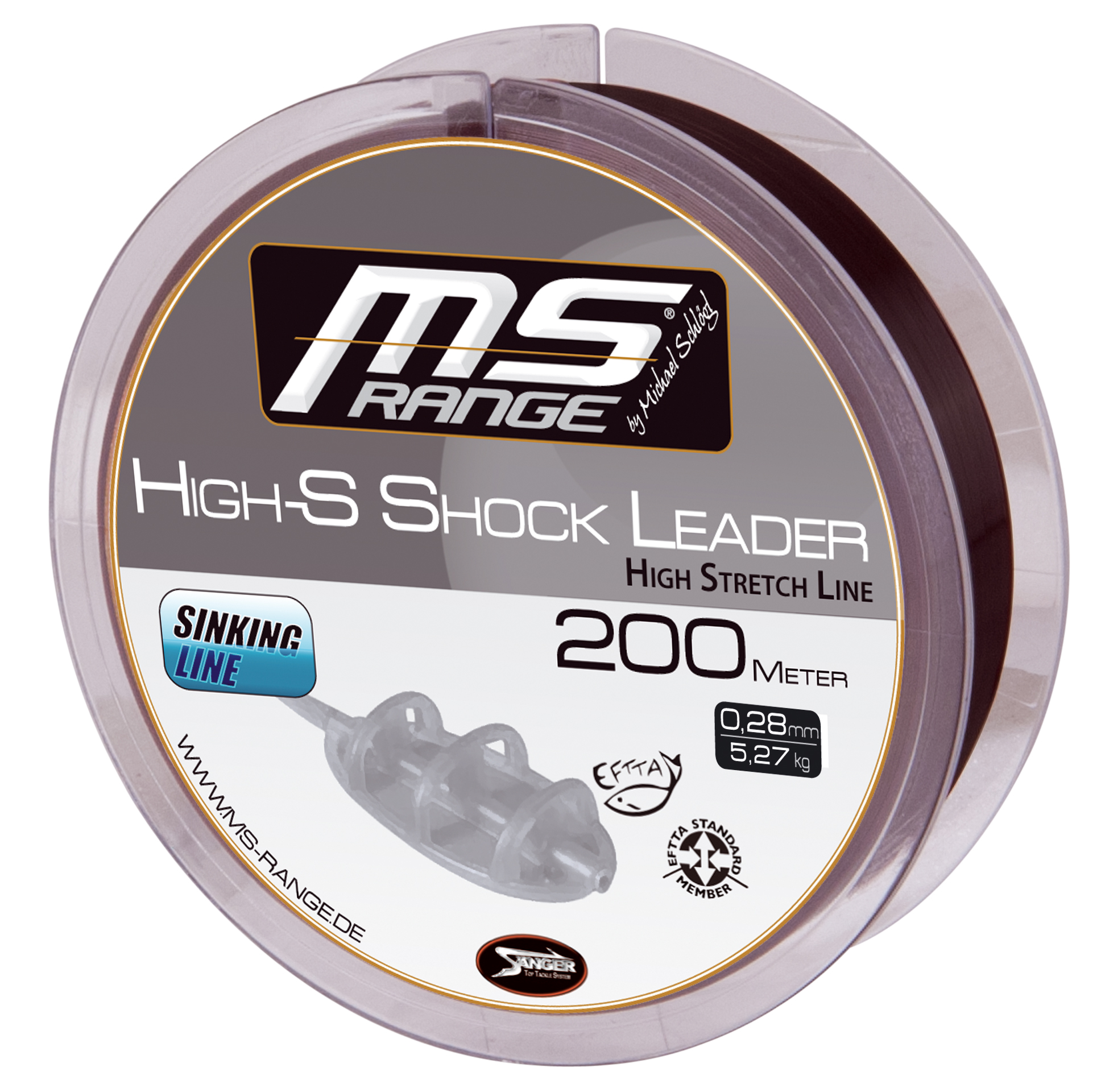 Angelschnur MS Range High-S Shock Leader 200m 0,28 mm